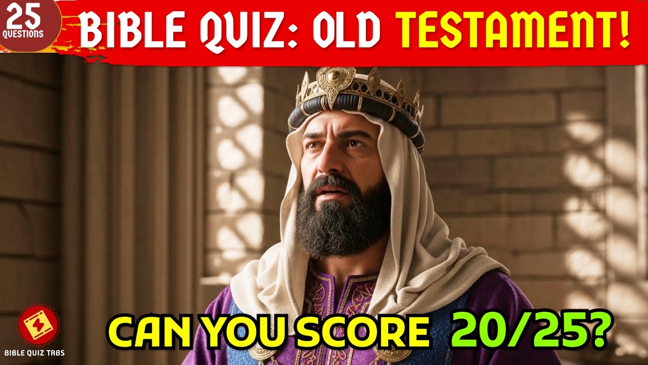 EXPERT LEVEL OLD TESTAMENT BIBLE QUIZ QUESTIONS AND ANSWERS! | Bible Quiz Tabs
