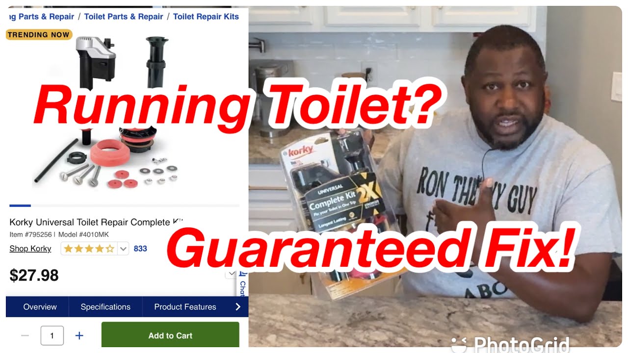 Сделай сам | Гарантированное решение для текущего унитаза | Korky Universal Toilet Repair Complete
