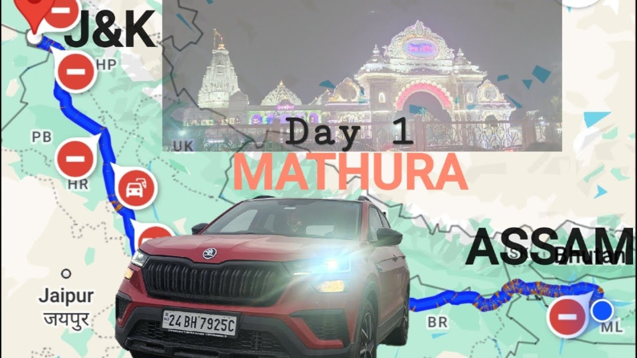 JAMMU TO ASSAM 2500KMS IN 3 DAYS #jammu #assam #drive #skodakushaq #skoda