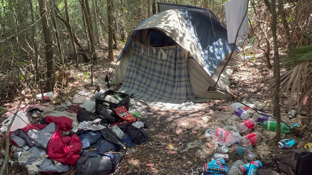 Jacksonville Homeless Camps - Auto Burglary Base Camp
