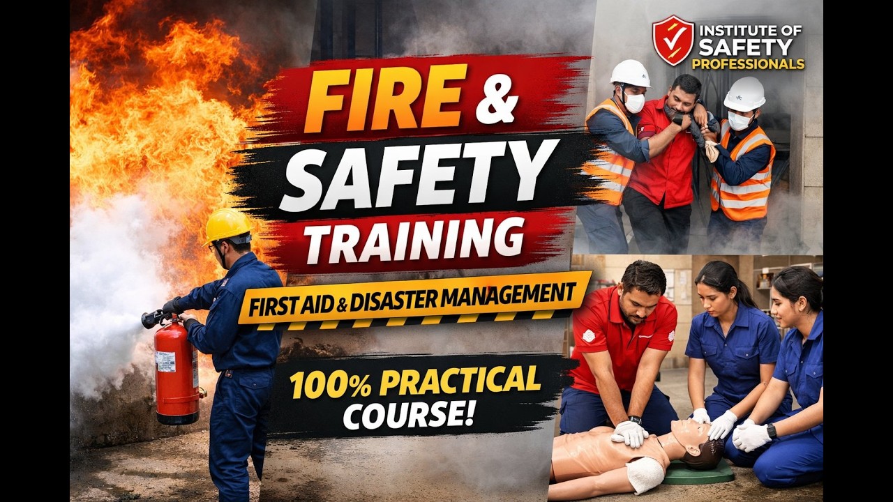 FIRE & SAFTY PRACTICAL DEMOSTRATION | HOW TO USE FIRE EXTINGUISHER | FIRST AID & DISASTER MGMT
