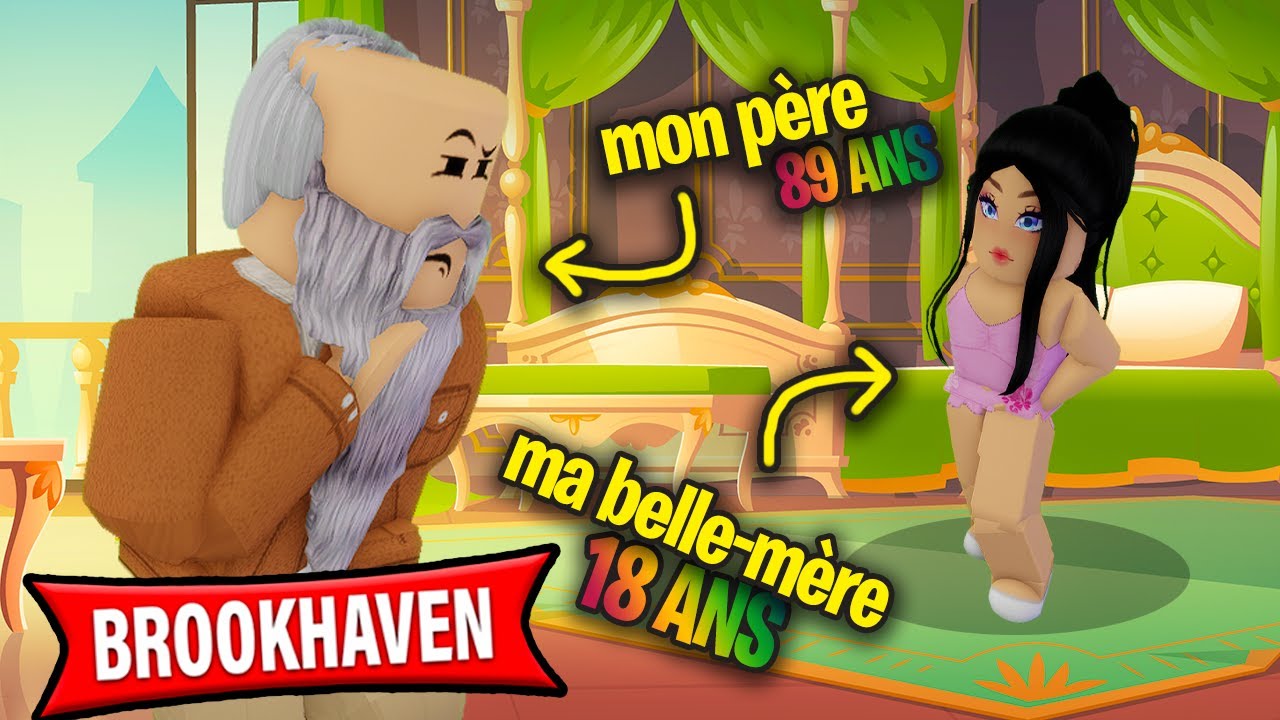 MA MÉCHANTE BELLE-MERE 😈 A LE MÊME ÂGE QUE MOI sur BROOKHAVEN 🏡 RP ! Brookhaven rp film