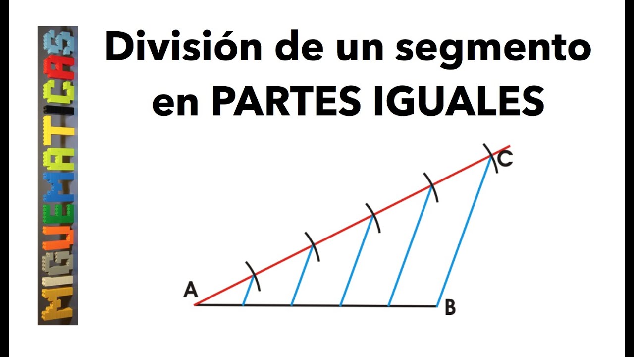 Teorema de Thales: División de un segmento en partes iguales