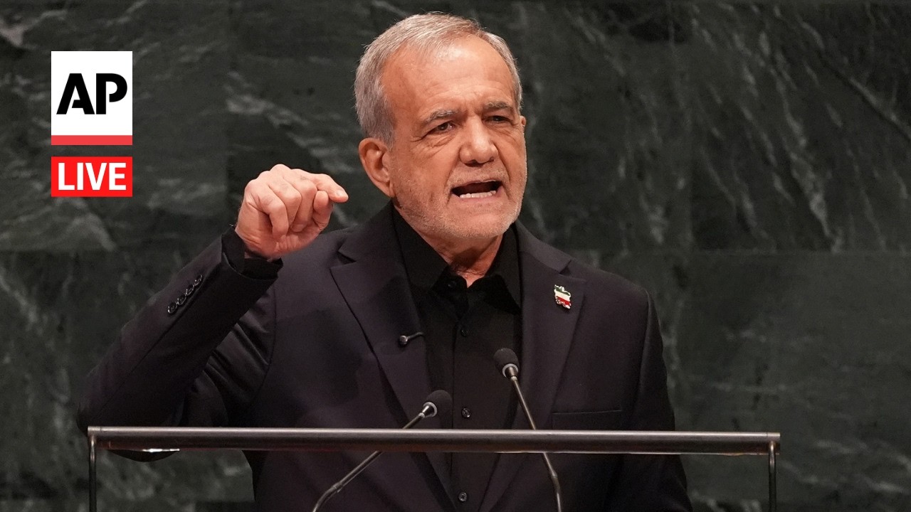 LIVE: Iran's Pezeshkian, Ukraine&rsquo;s Zelenskyy speak at UN General Assembly 2026