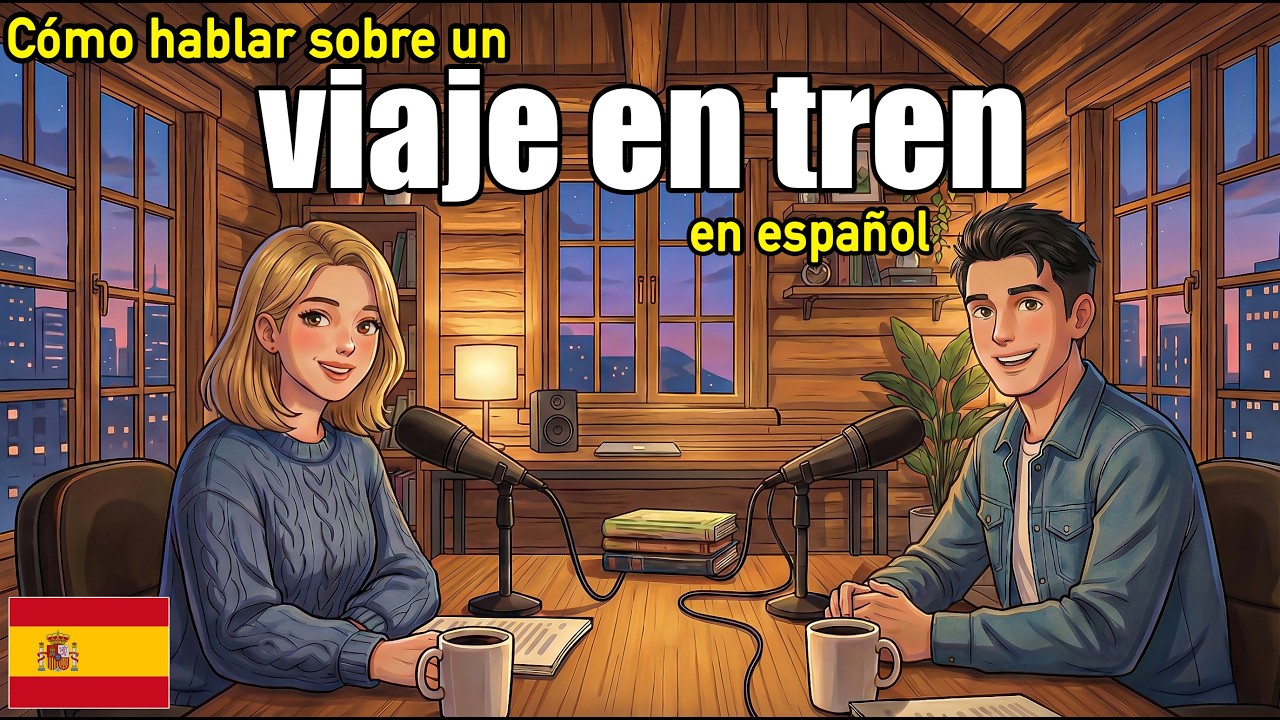 How to talk about a Train Trip in Spanish | Daily Spanish Conversation Practice