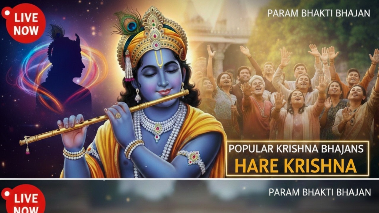🔴 LIVE: Peaceful Krishna Bhajans & Hare Krishna Mantra | शुक्रवार स्पेशल लाइव | Nonstop Bhakti Music