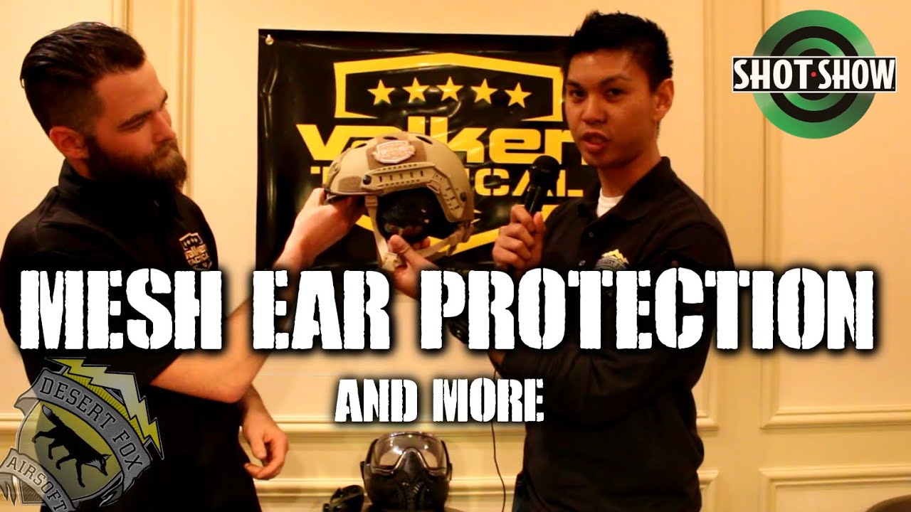 DesertFox Airsoft SHOT Show 2015: Mesh Ear Protection and More from Valken
