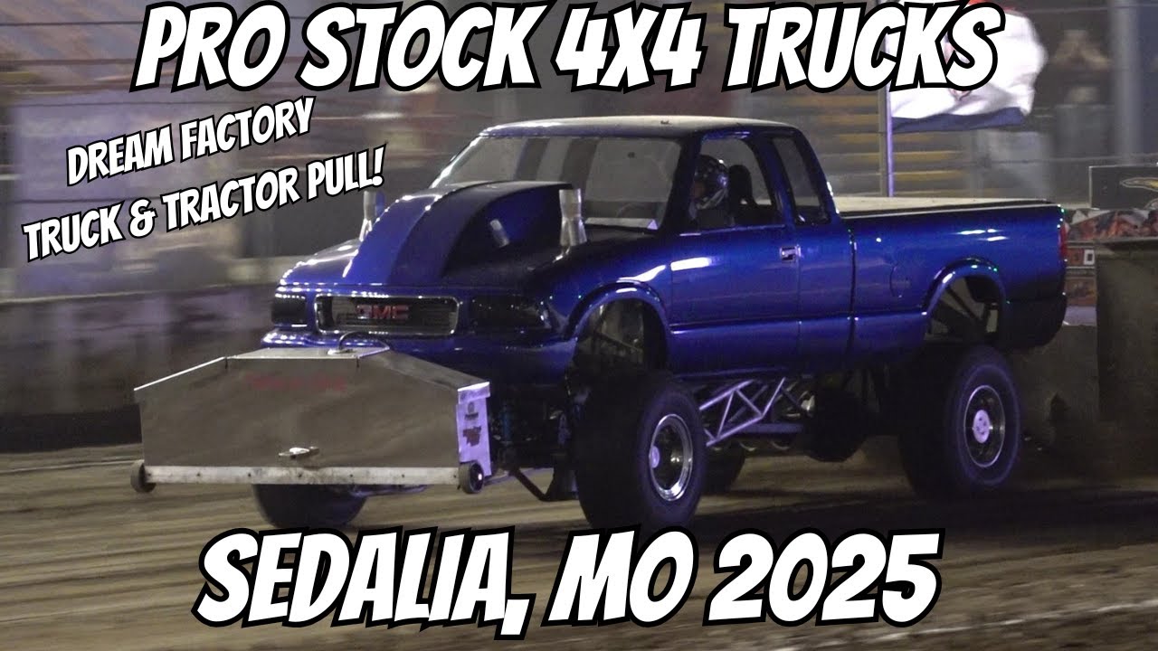 Pro Stock 4x4 Trucks from Sedalia, MO 2025 Dream Factory Truck & Tractor Pull!