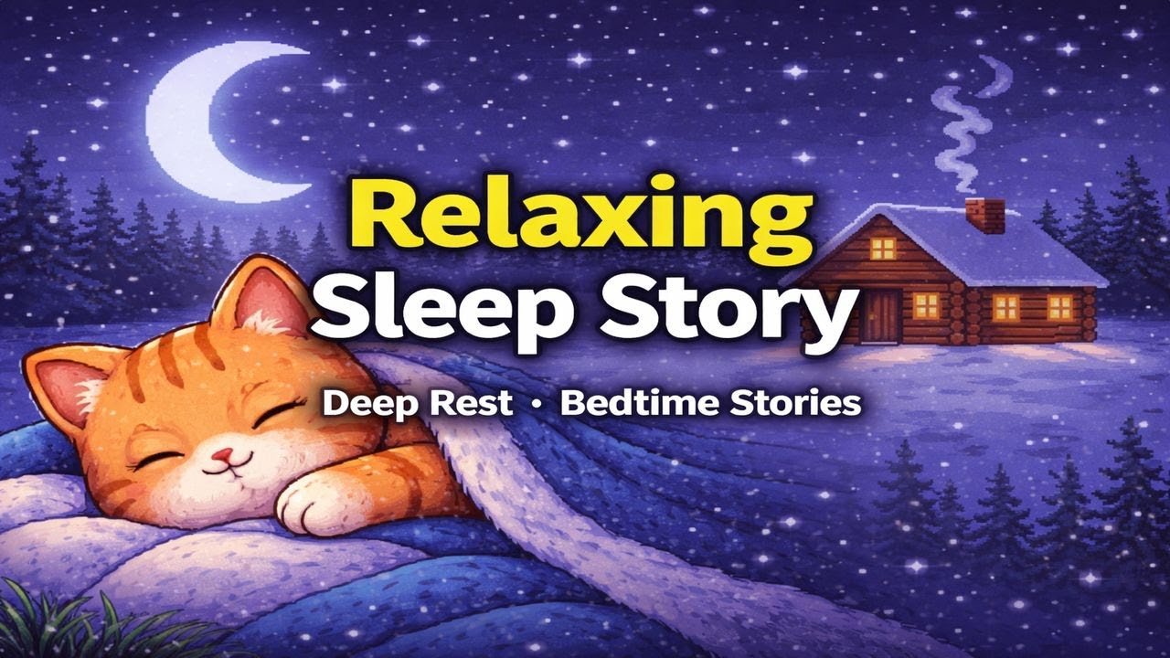 Gentle Sleep Story for Deep Rest 🐱🌙 | Quiet Night Bedtime Story