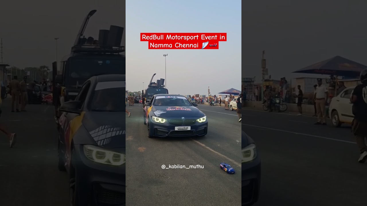 RedBull Motorsport Event in chennai #chennai #redbull#india#bmw#drift#kkr#csk#mumbaiindians#srh