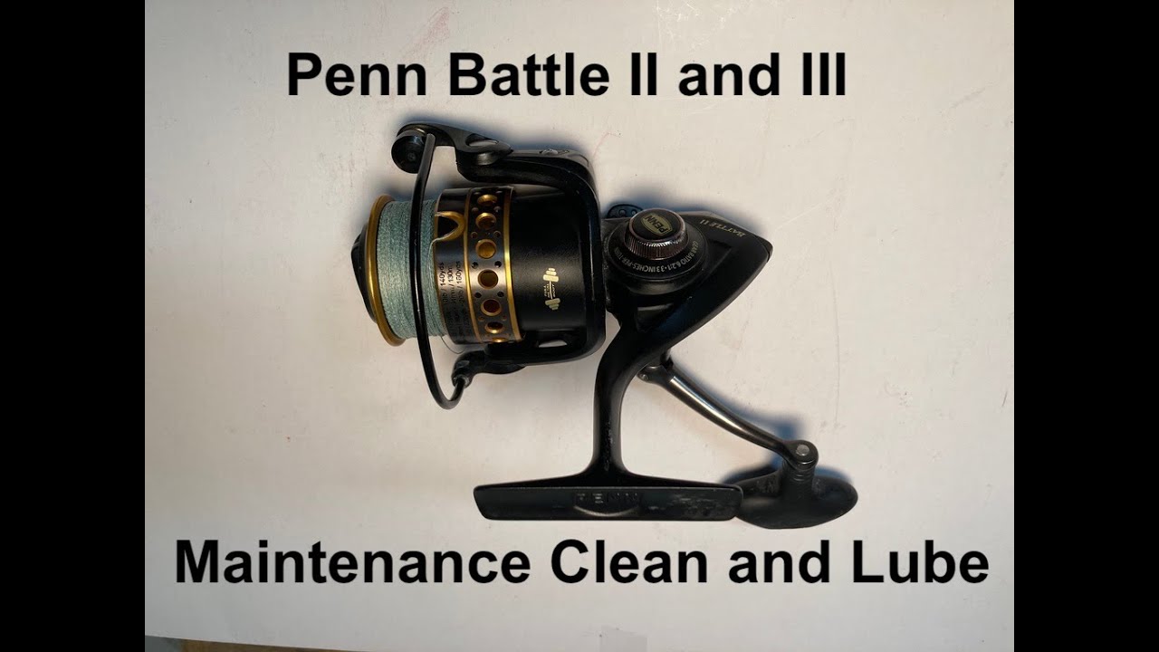 Чистка и смазка Penn Battle II и III