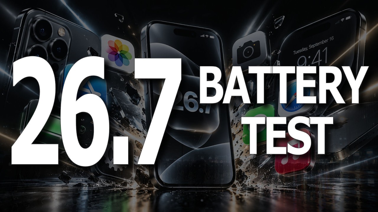 iOS 26.7 : Battery Life / Battery Drain / Battery Performance Test.