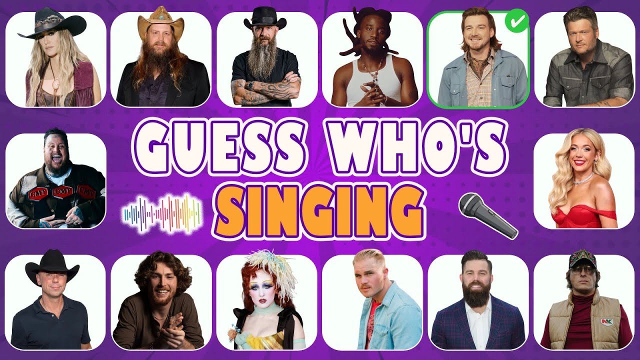 Guess Who's Singing 2025 Country Songs  - MUSIC QUIZ 🎵