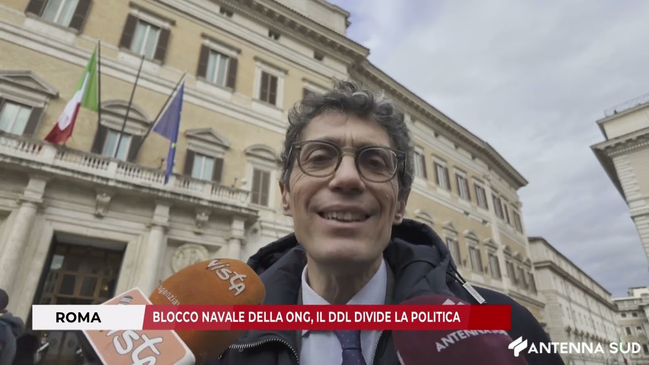 14 FEBBRAIO 2026 - ROMA: BLOCCO NAVALE DELLA ONG, IL DDL DIVIDE LA POLITICA