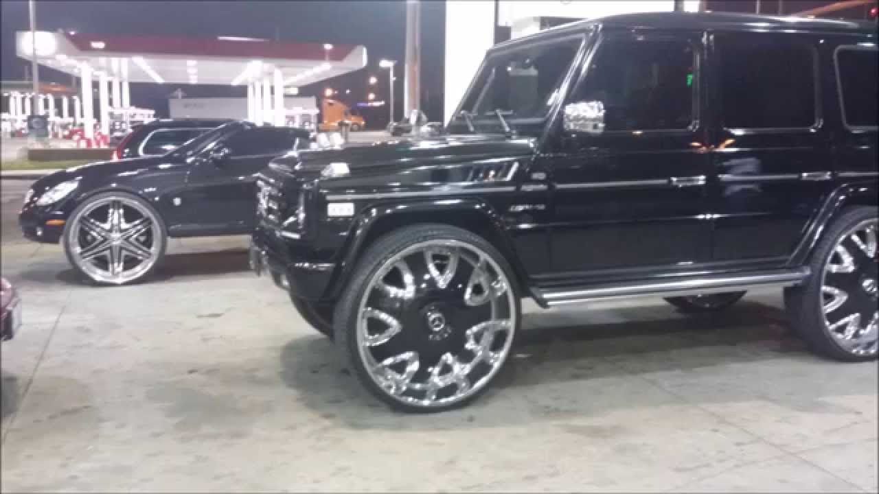 Mercedes G-Wagon on 32's & Lexus Coupe on 30's