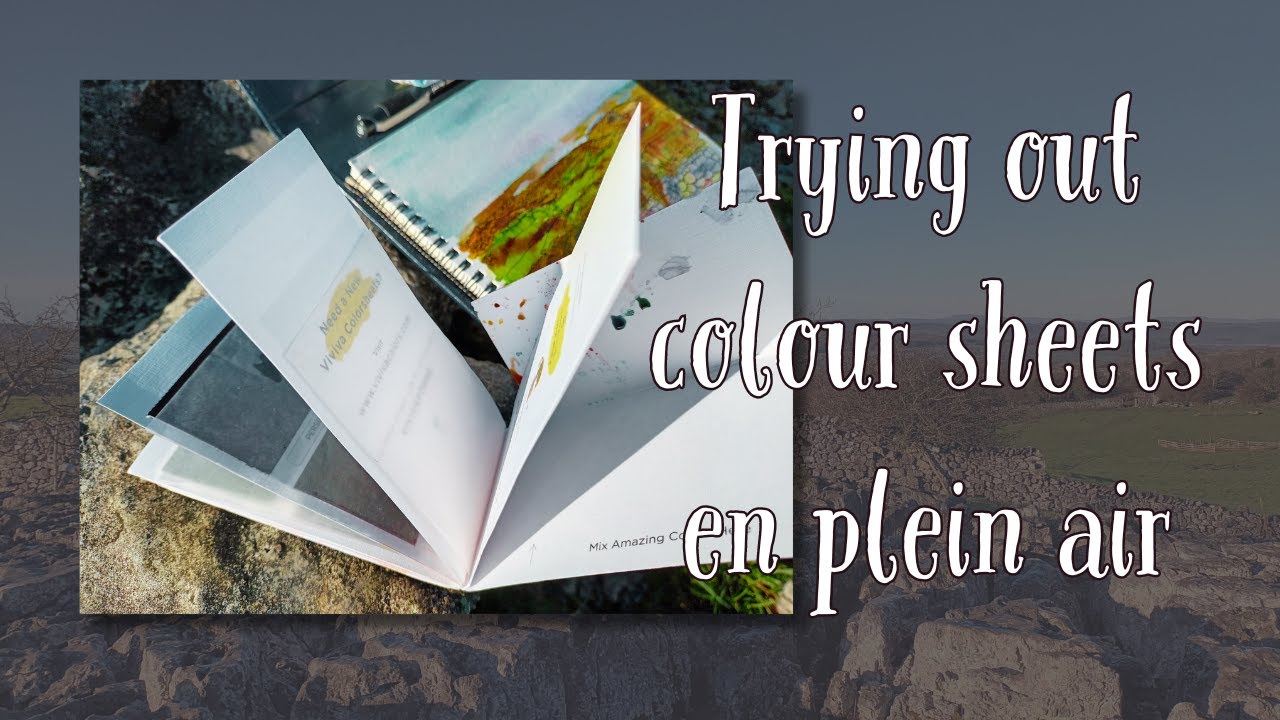 Trying out Viviva colour travel kit, en plein air. Sketching out on the fell and product review.