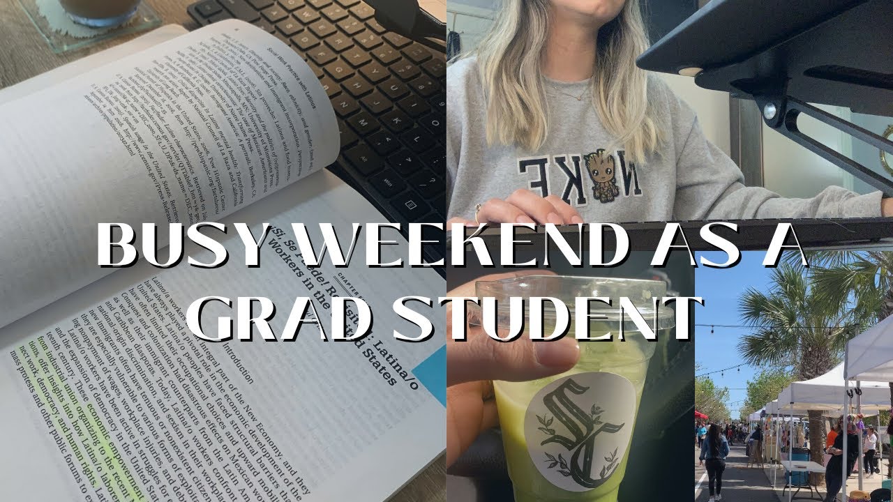 a realistic, busy student weekend | master’s in social work graduate student