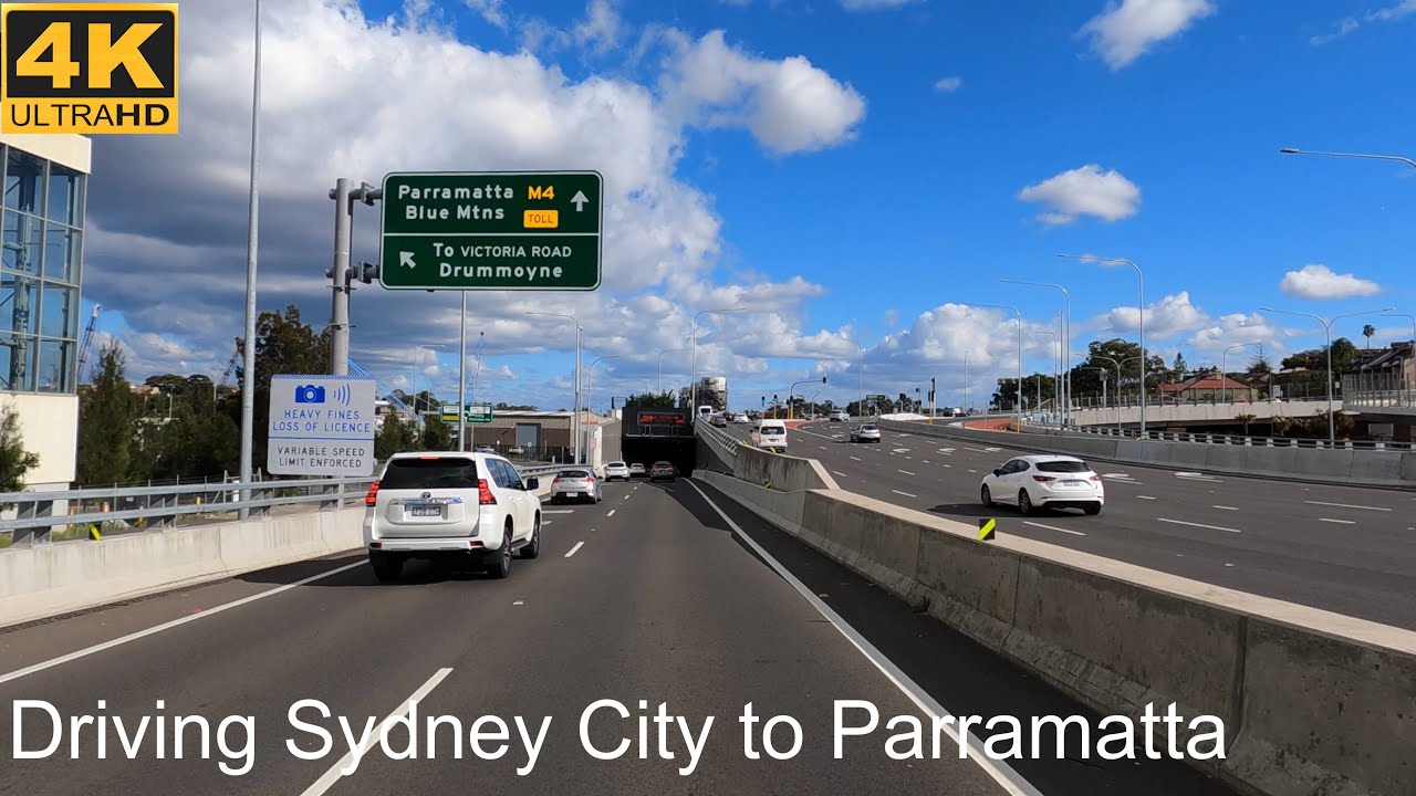 Driving Sydney City to Parramatta | Sydney Australia | 4K UHD