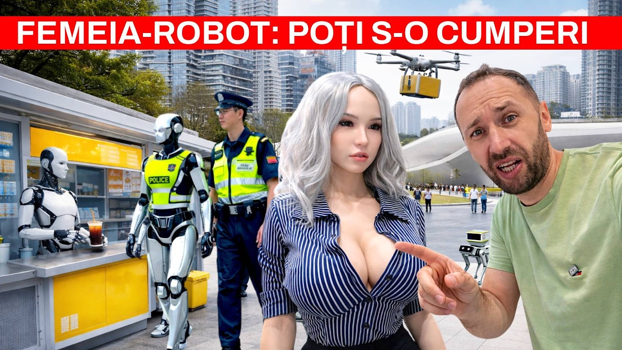 CHINA de care se teme AMERICA: FEMEI-ROBOT la vânzare, plăți cu PALMA, ROBOȚI LIBERI pe STRĂZI