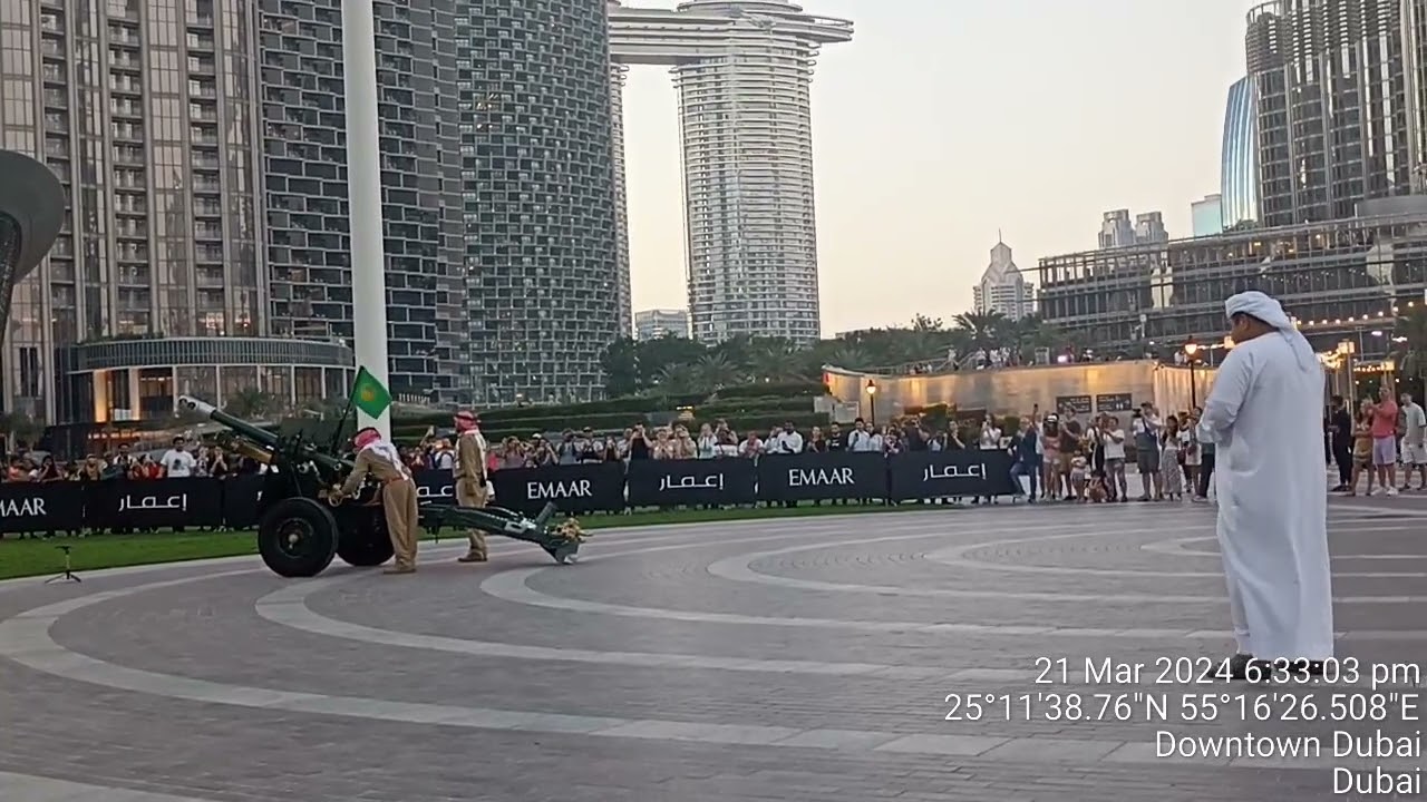 مدفع الافطار برج خليفه