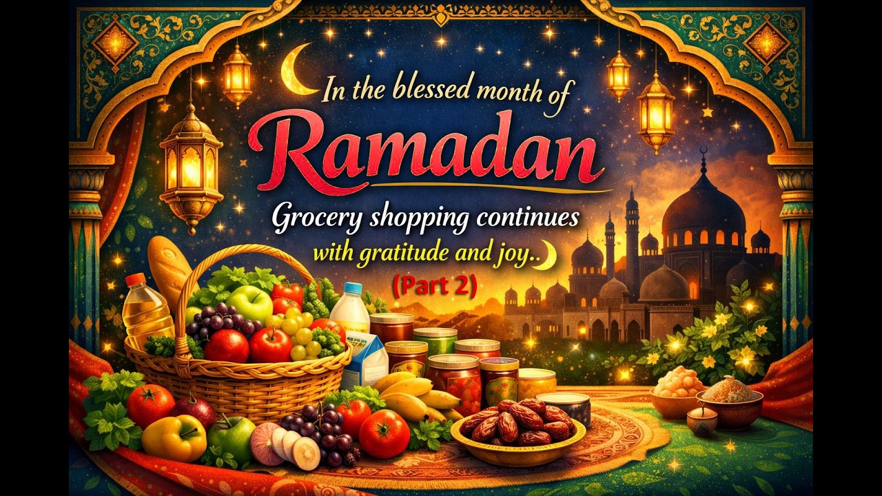 In the blessed month of Ramadan- Grocery shopping Continues with gratitude and Joy(part 2)