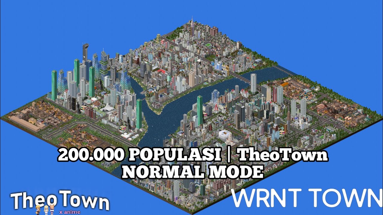 Build 200.000 POPULASI | TheoTown NORMAL MODE