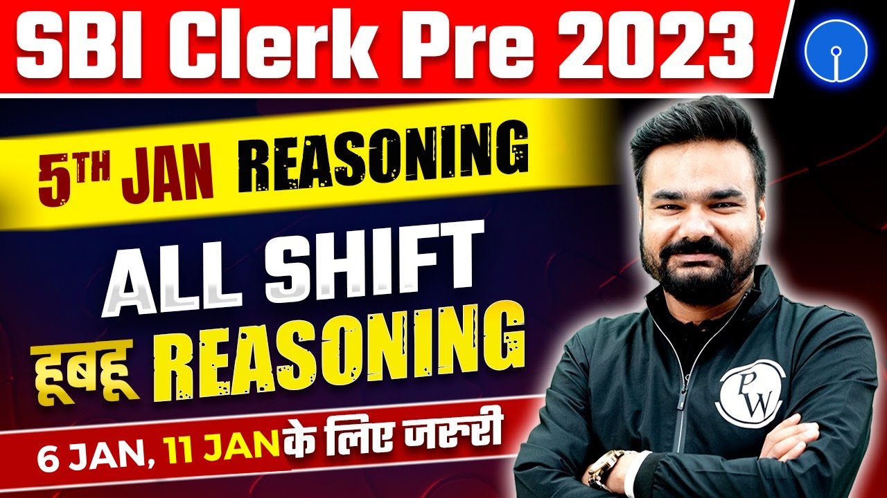 SBI Clerk Reasoning Analysis 2023 | SBI Clerk 5th Jan All Shift Reasoning Questions | By Arpit Sir
