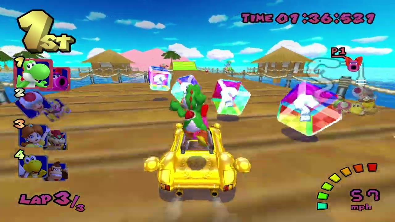 Mario Kart Double Dash Plus (Custom Tracks) #34 Mirror Mushroom Cup 2 with Yoshi and Birdo