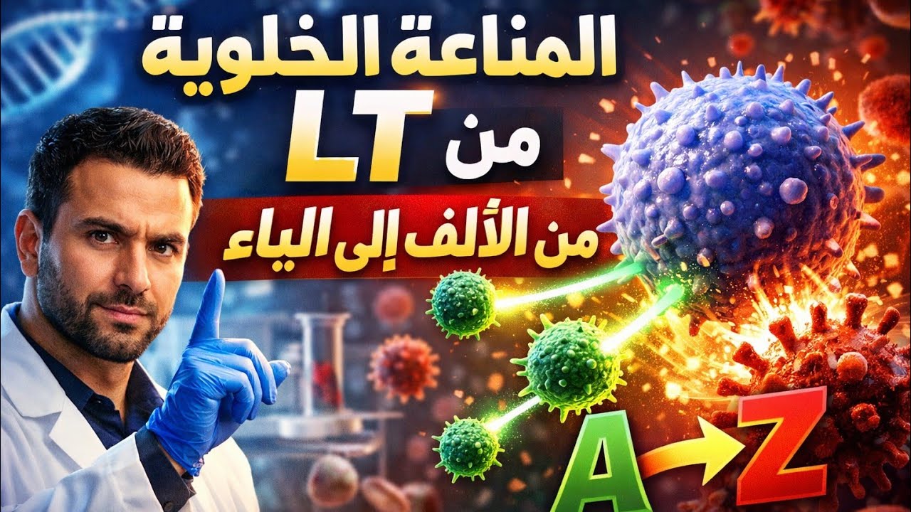 اقوى شرح للمناعة الخلوية LT(من الألف إلى الياء🔥)