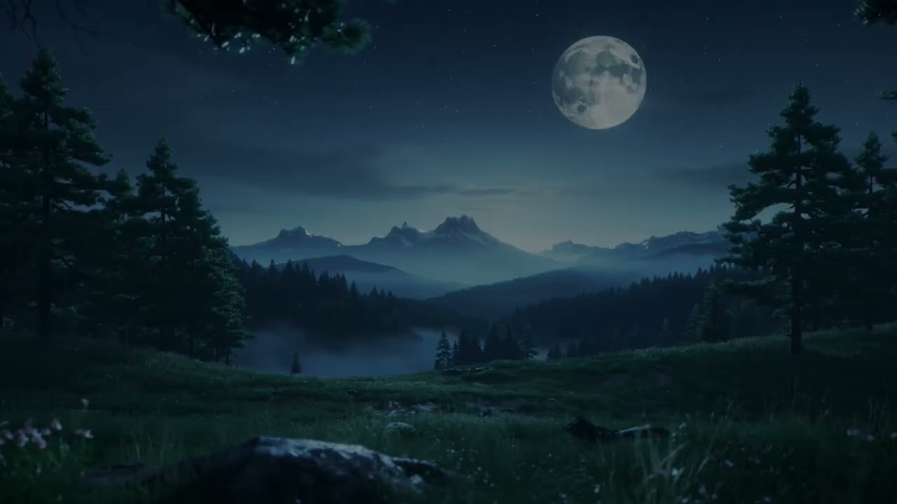 Lakeside Moonlight - Ambient Music to Fall Asleep