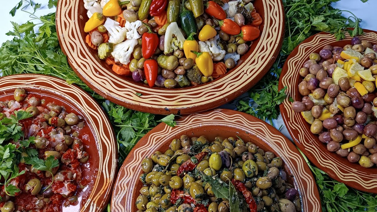 طريقتي في تحضير الزيتون 😍❤️ أربعة أشكال متنوعة🤩❤️ ومذاقات مختلفة🤤😋 راااائعة بانتياز💯💯
