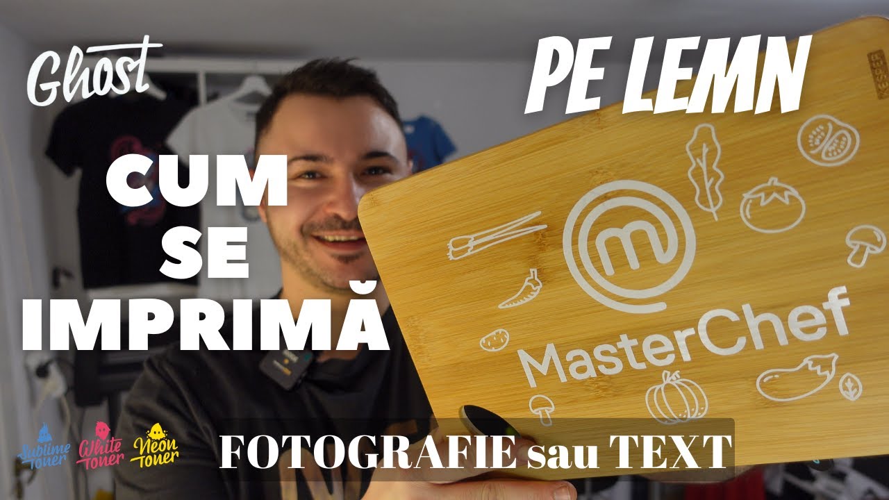 Cum se imprima pe lemn o fotografie sau text ?Personalizare multifunctionala de la Ghost White Toner