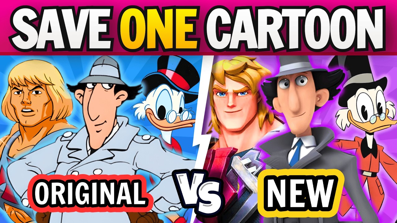 Save One Cartoon: ORIGINAL vs NEW 📺 (Childhood Theme Song Battle!)