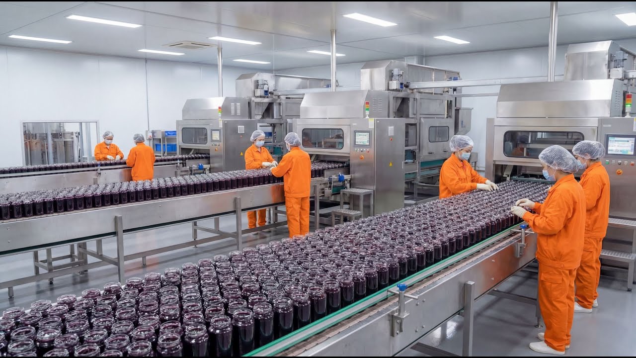 MILLIONS of Grapes Per Day – The UNSTOPPABLE Speed of Modern Sparkling Juice Factory