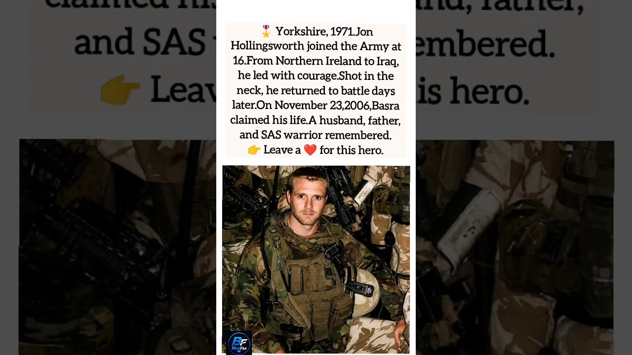 Sergeant Jon Hollingsworth: SAS Valor in Basra#jonathanhollingsworth #22sas #britisharmy