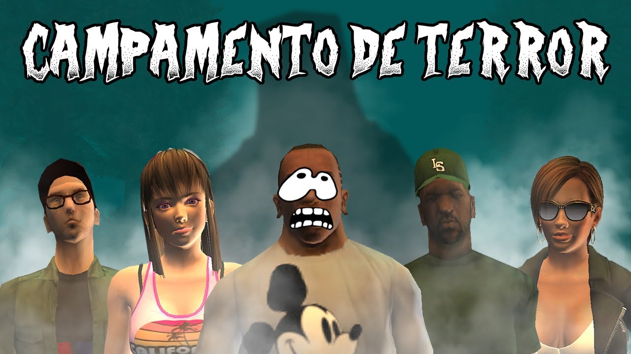 💀🌲 CAMPAMENTO DE TERROR CON CJ Y SUS AMIGOS 😱🌒🌳 GTA SAN ANDREAS LOQUENDO 🌳🔥🌲