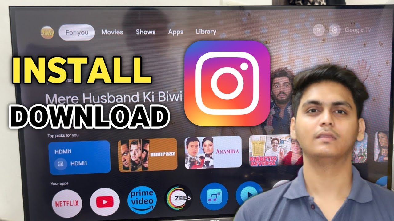 How to Install instagram on Smart TV | download instagram in android tv