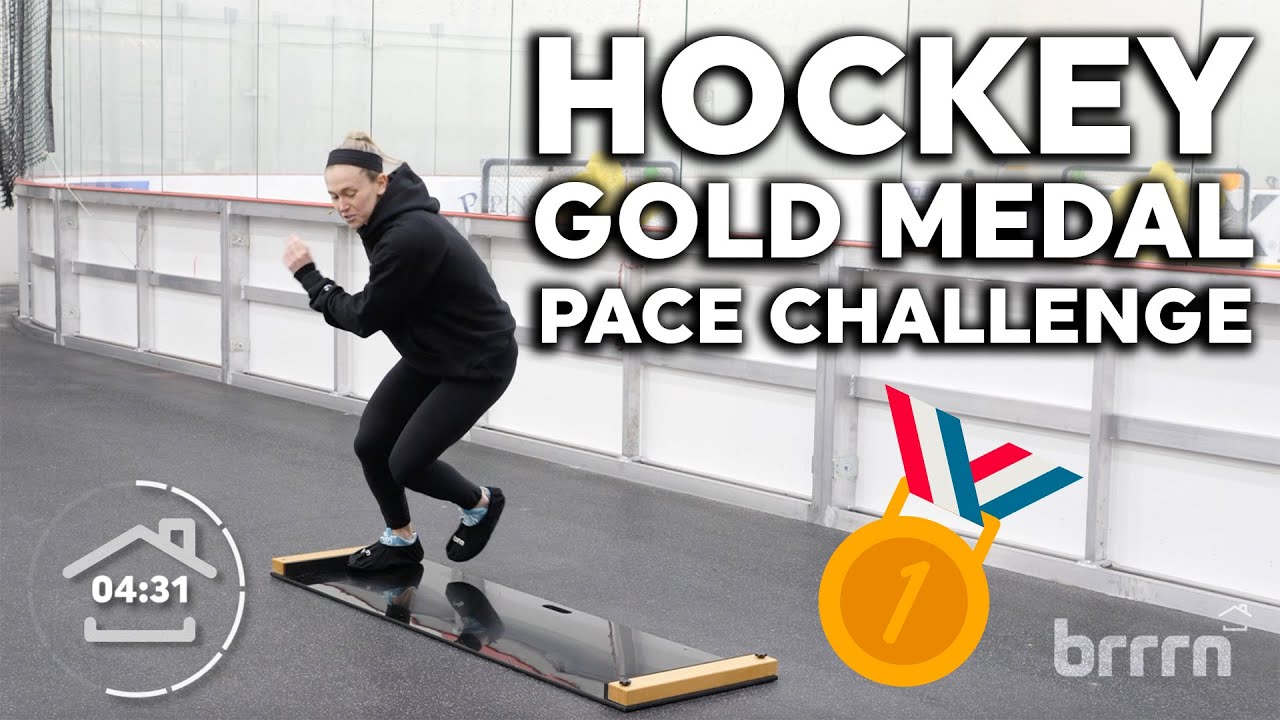 10 Minute Gold Medal Pace Workout Feat. Olympian Haley Skarupa | Off-Ice Hockey Slide Board Workout