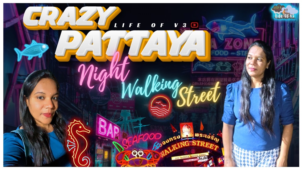 Crazy Pattaya Night Walking Street🥳🤩| Bangkok-Thailand|😍pattaya night beach fun|  #day 2 #pattaya 