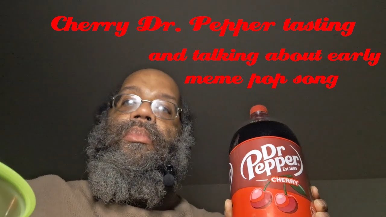 mukbang ASMR cherry Dr. Pepper