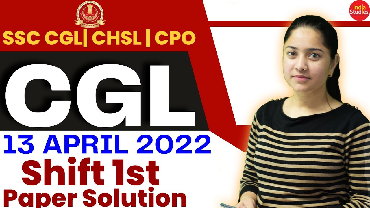 SSC CGL 13 April 2022 shift-1st Paper Solution  || Maths  By Mona Mam