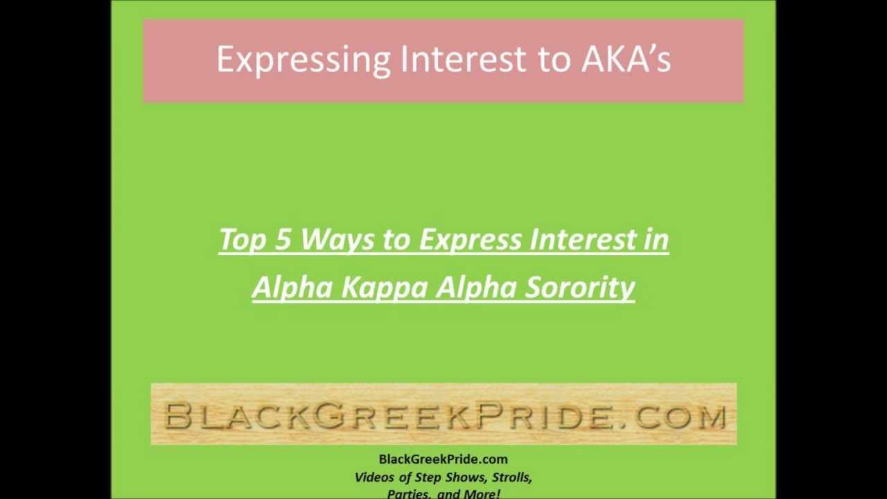 How to Express Interest in Alpha Kappa Alpha