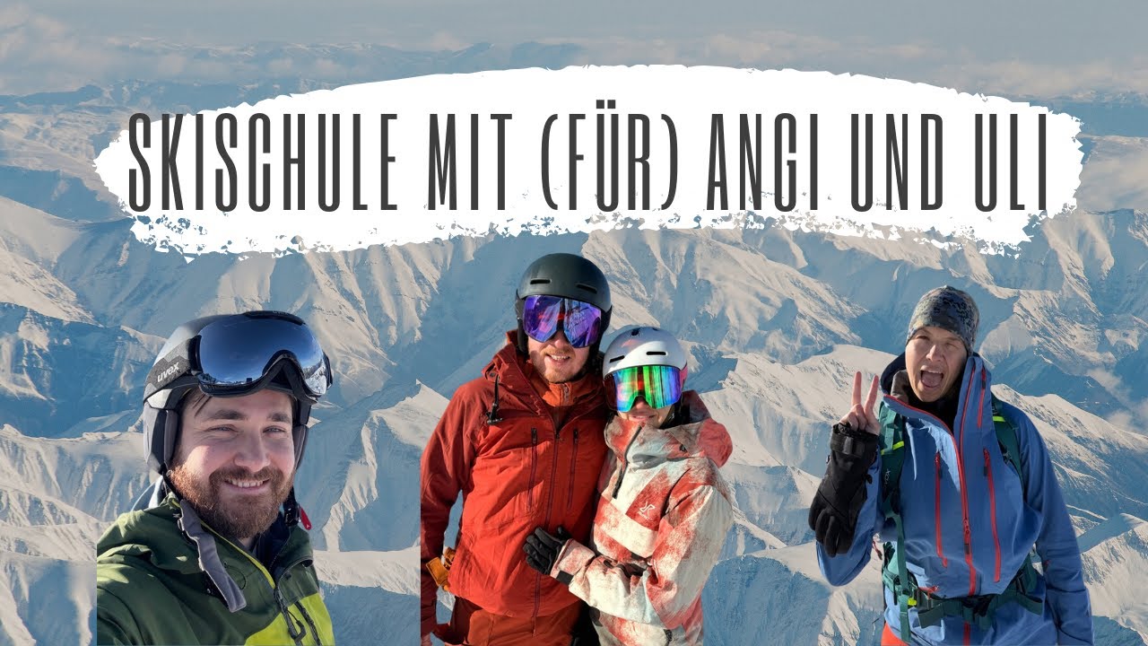 Skischule mit (für) Angi von Armybug und Uli am Sonnenkopf in Vorarlberg