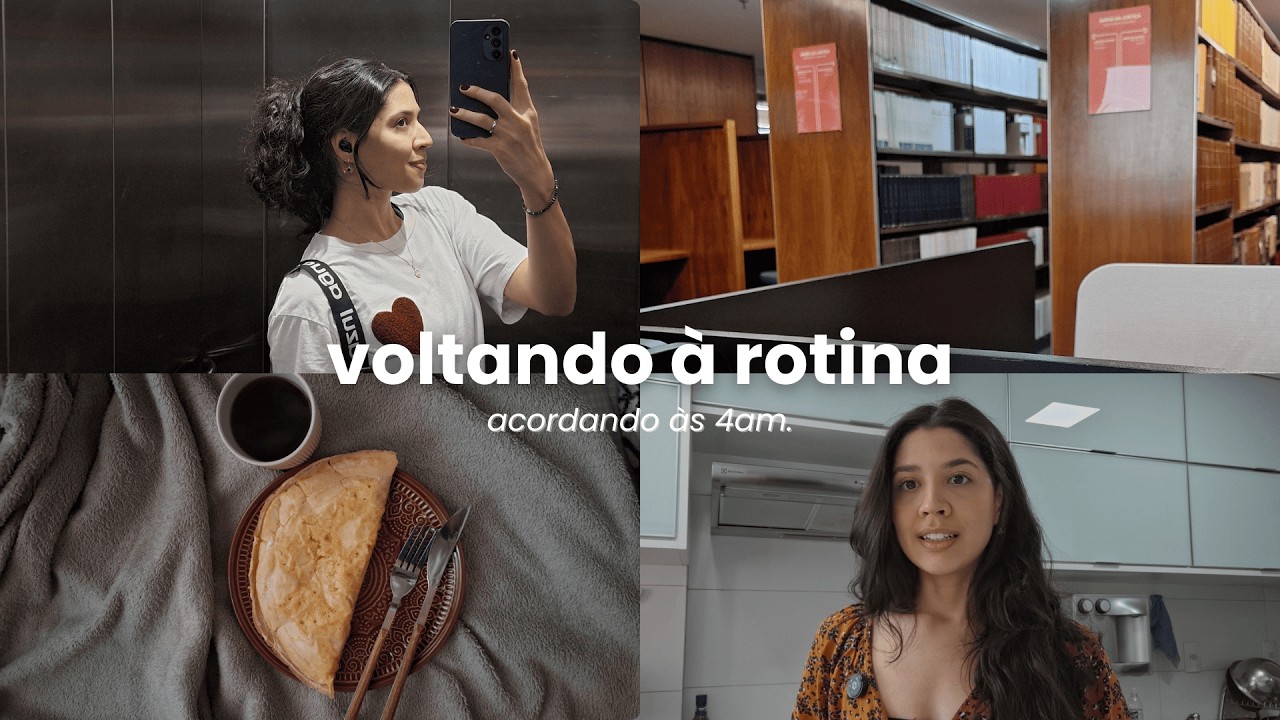 Acordando às 4h, biblioteca do STF, fazendo bulking e o que tenho comido