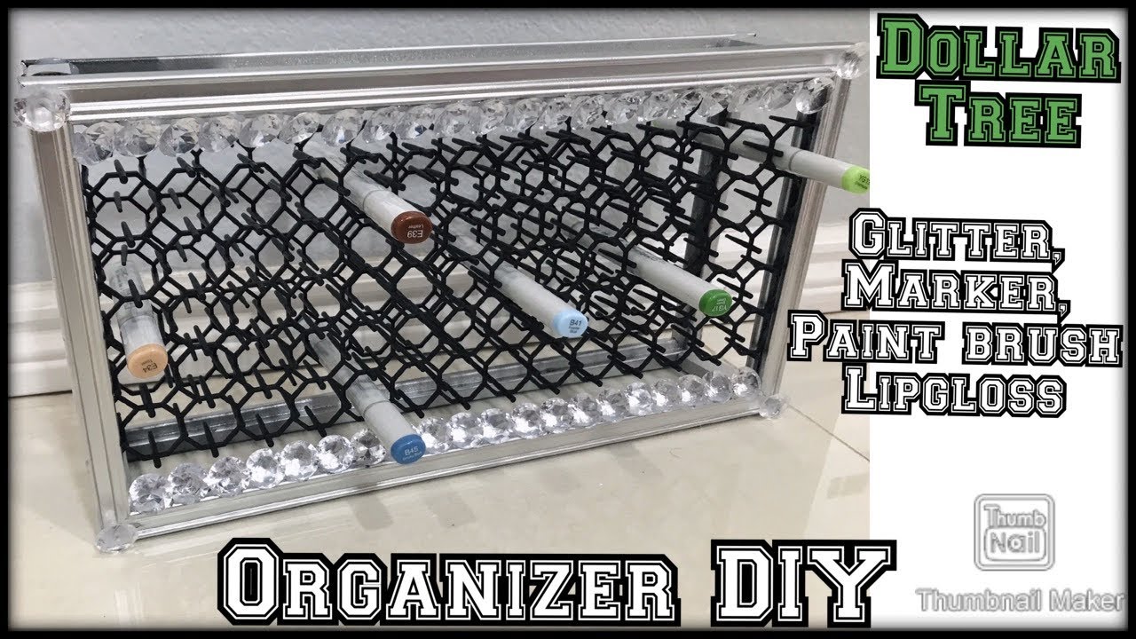 Dollar tree Copic organizer craft markers / glitter / lipgloss / makeup / alcohol ink / paint puff