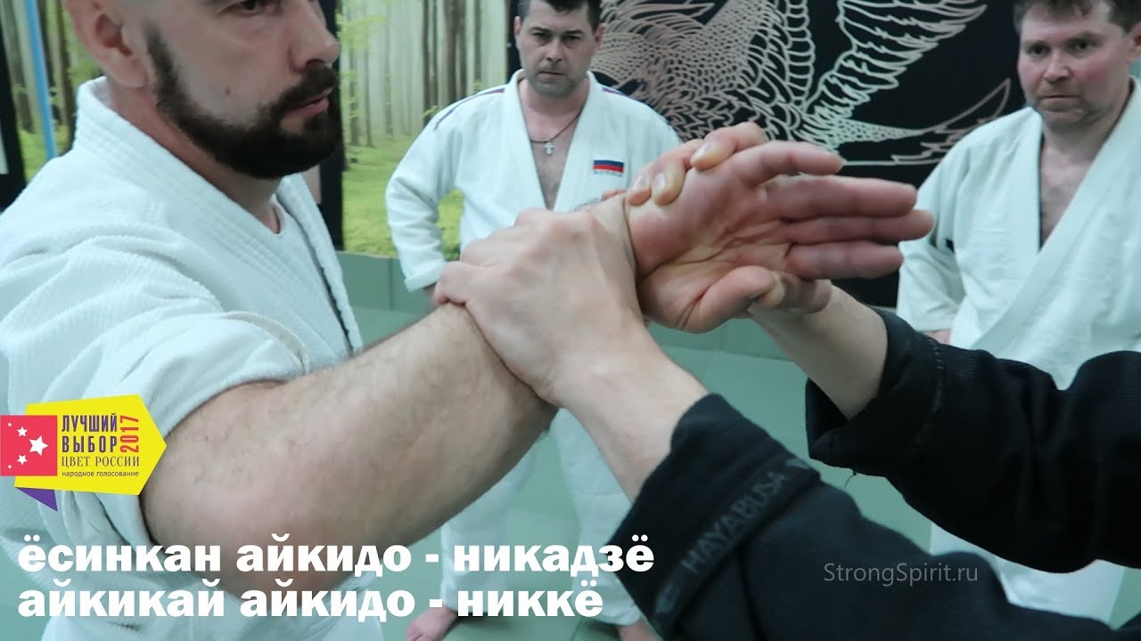 Айкидо уроки онлайн.  Никадзё (никё) объяснение.