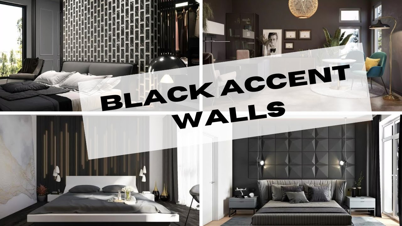 Bold Black Accent Walls Home Decor & Home Design | And Then There Was Style
