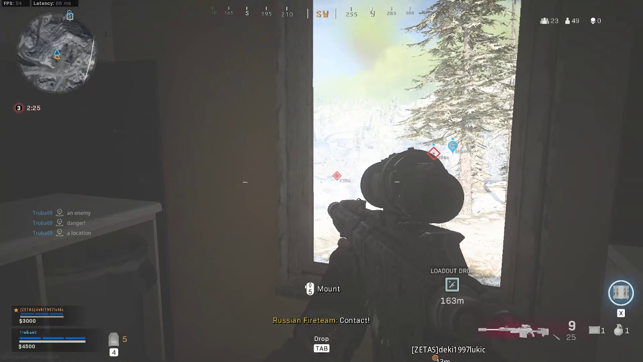 COD Warzone-400m sniper kill