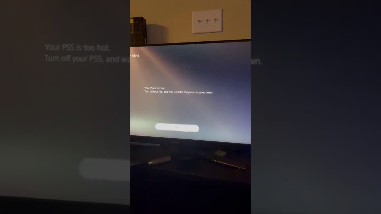 PS5 Overheat problem, system error