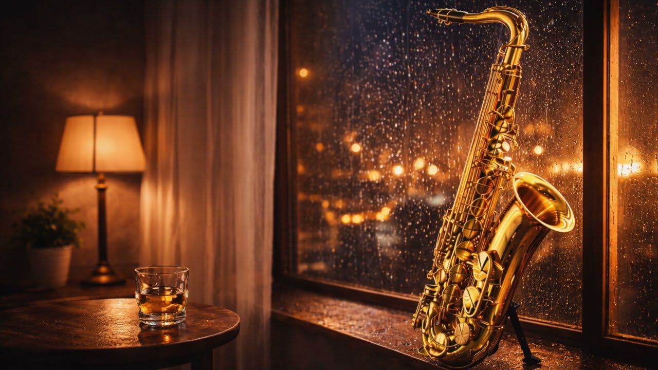 Quiet Rain Jazz Sax – 8 Hours for Deep Focus & Study